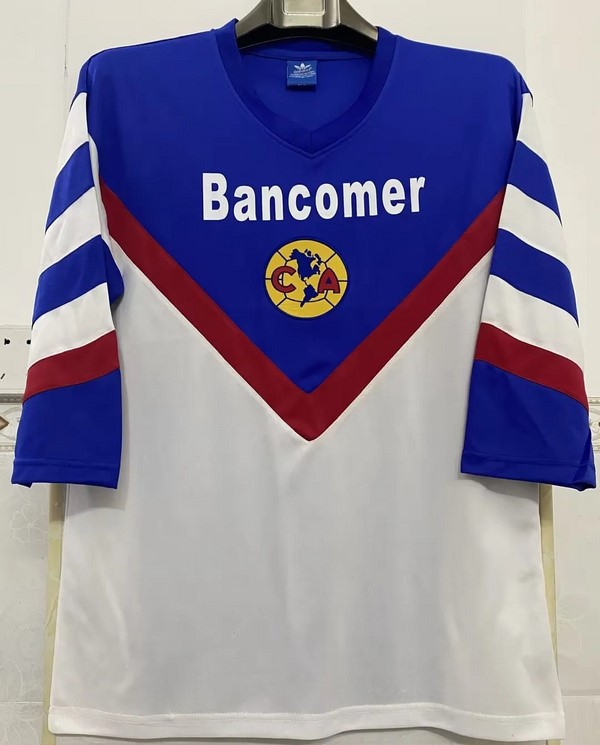 AAA Quality Club America 88/89 Away Blue/White Soccer Jersey